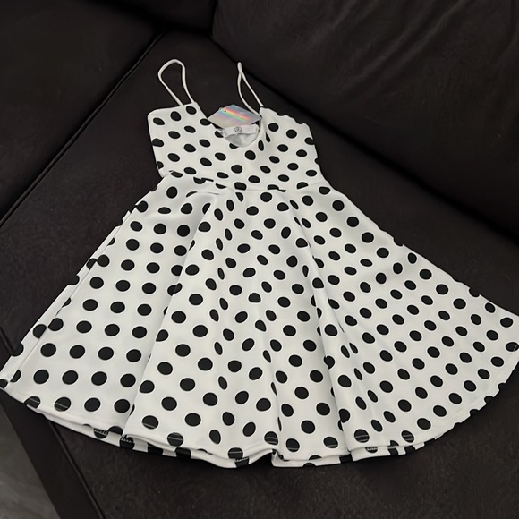 NWT Missguided Polka Dot Dress Size 0 - Picture 3 of 5